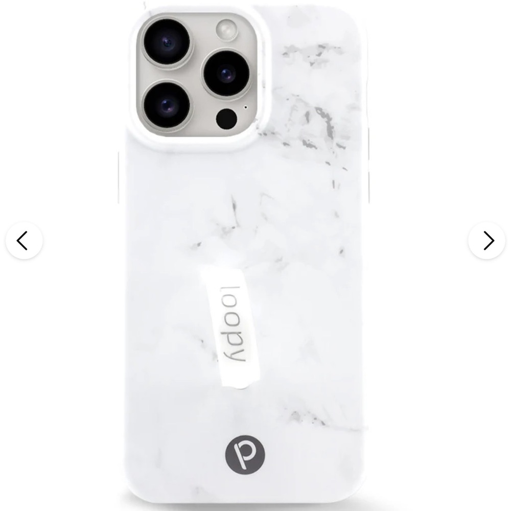 Loopy Case Gray iPhone 15 Pro Max Case with Secure Grip